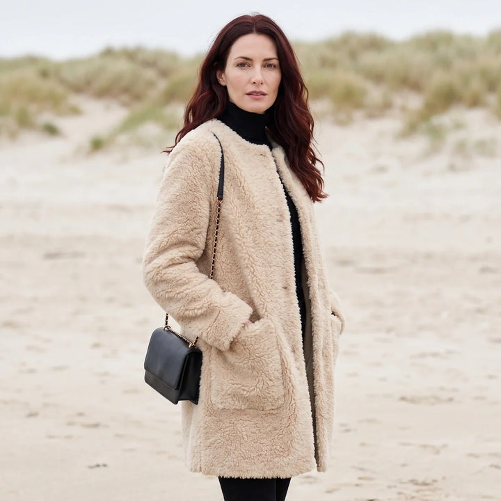 Victoria | Chic Longline Sherpa Jacket Women