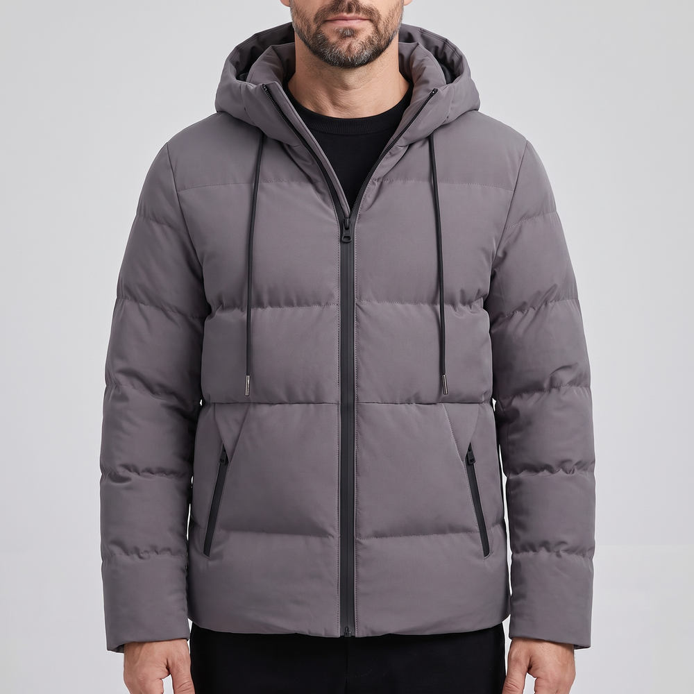 Vincent | Hooded Quilted Mens Puffer Jacket
