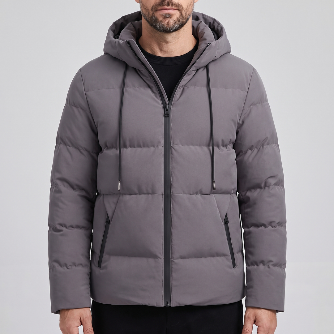 Vincent | Hooded Quilted Mens Puffer Jacket