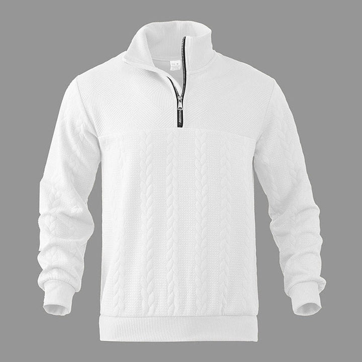 Willie | Cable-Knit Quarter-Zip Mens Knit Sweater