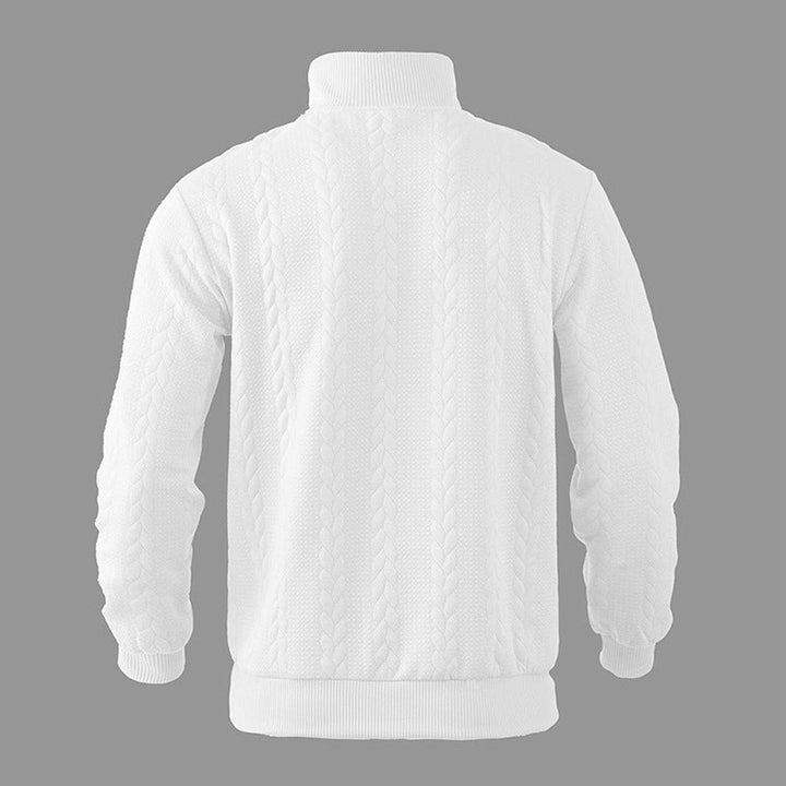 Willie | Cable-Knit Quarter-Zip Mens Knit Sweater