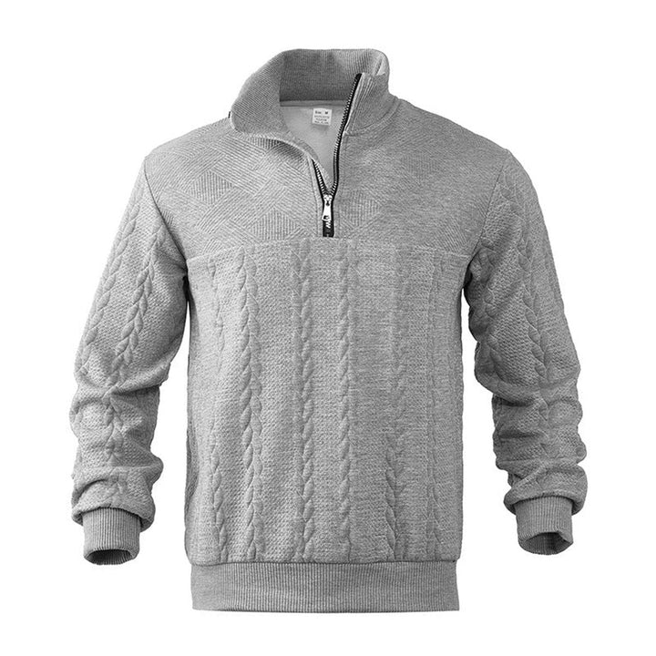 Willie | Cable-Knit Quarter-Zip Mens Knit Sweater