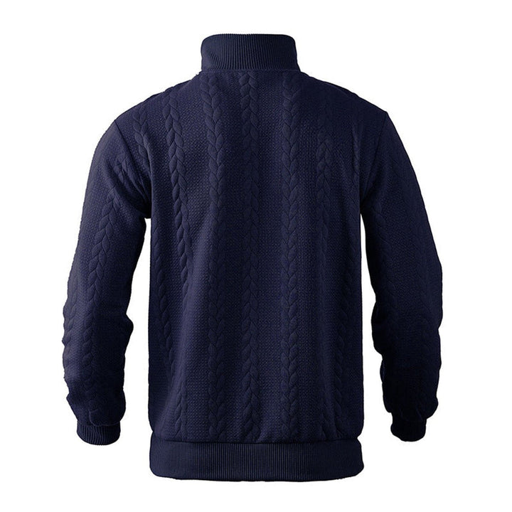 Willie | Cable-Knit Quarter-Zip Mens Knit Sweater