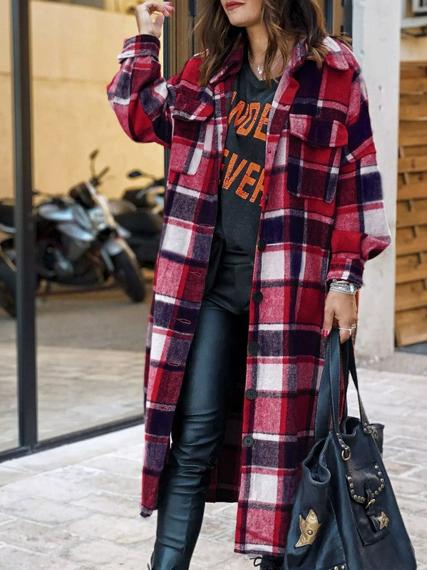 SHIRT- Paulina- Pretty in Plaid with Pockets!