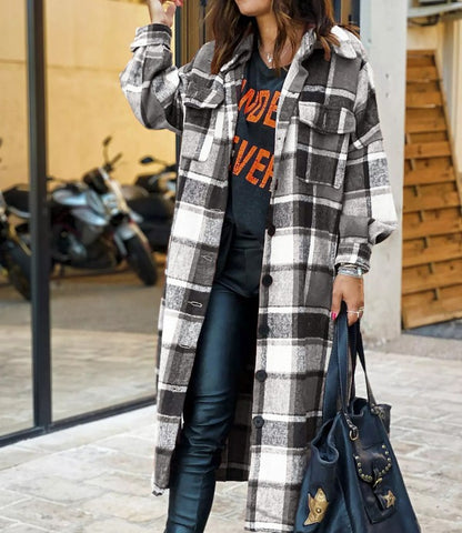 SHIRT- Paulina- Pretty in Plaid with Pockets!