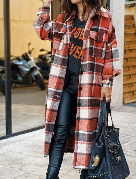 SHIRT- Paulina- Pretty in Plaid with Pockets!