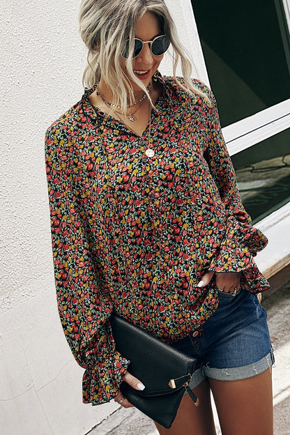 SHIRT- Happi-  floral and fun