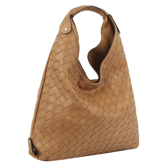 BAG- Lucy- braided leather, supple and trendy