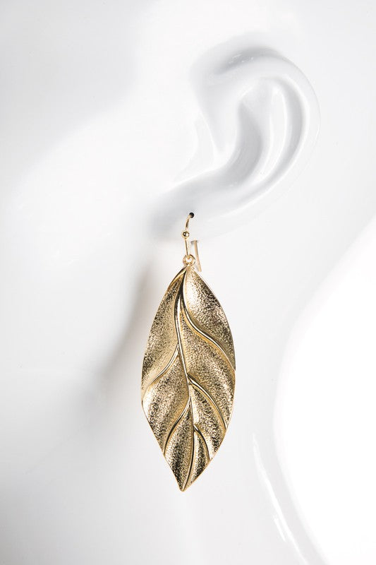 JEWELRY- EARRINGS- Leah- leaves of gold